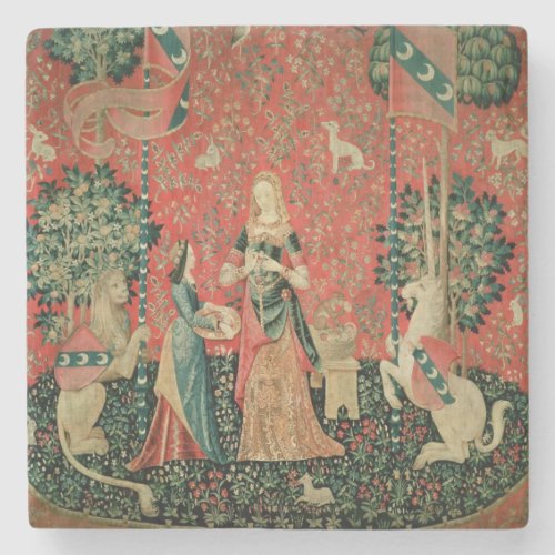 The Lady and the Unicorn Smell Stone Coaster