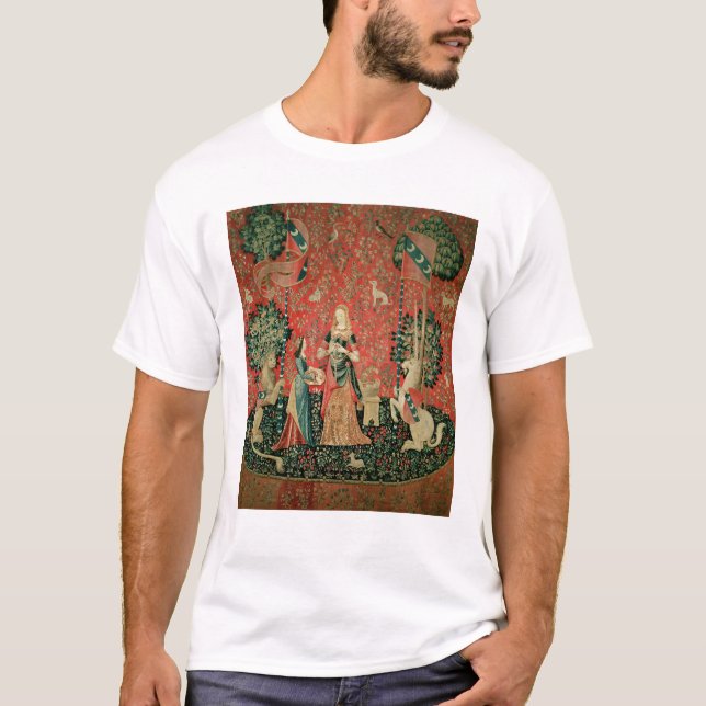 The Lady and the Unicorn: 'Smell' T-Shirt (Front)