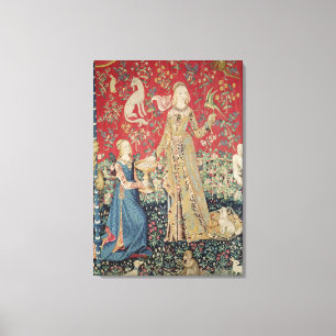 The Lady and the Unicorn: 'Taste' Canvas Print