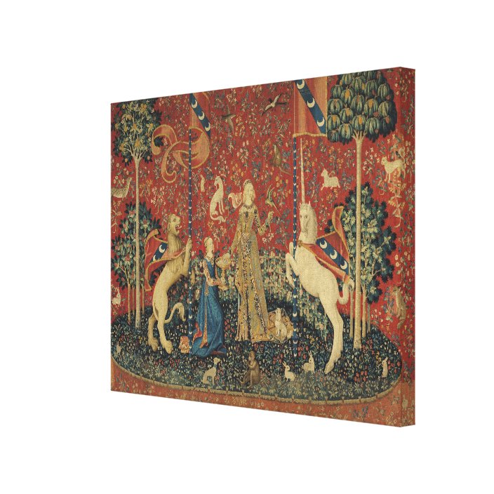 The Lady and the Unicorn: 'Taste' Canvas Print | Zazzle.com