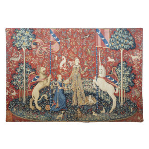 The Lady and the Unicorn (Taste) Cloth Placemat