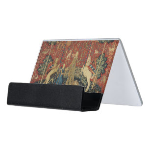 The Lady and the Unicorn: 'Taste' Desk Business Card Holder