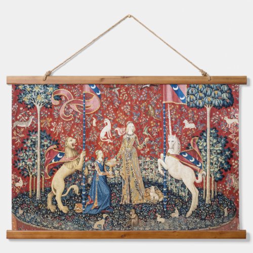 The Lady and the Unicorn Taste Hanging Tapestry