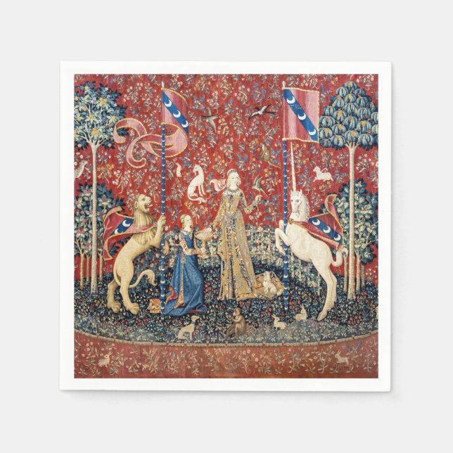 The Lady and the Unicorn, Taste Napkins (Front)