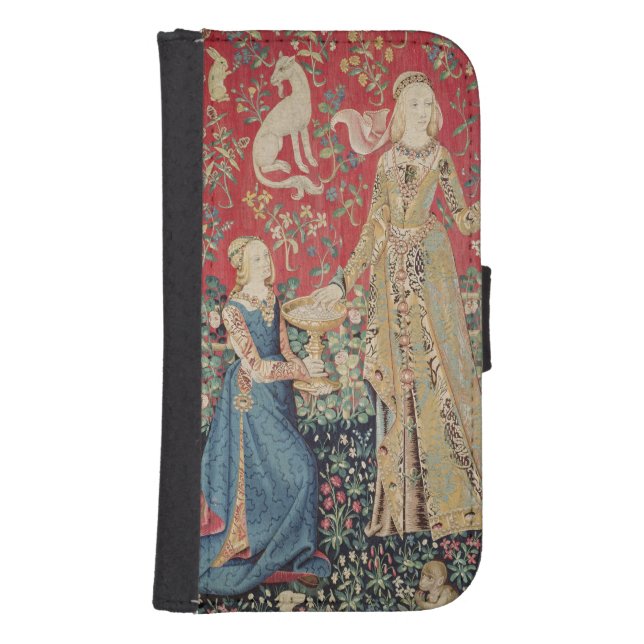 The Lady and the Unicorn: 'Taste' Samsung Galaxy Wallet Case (Front)