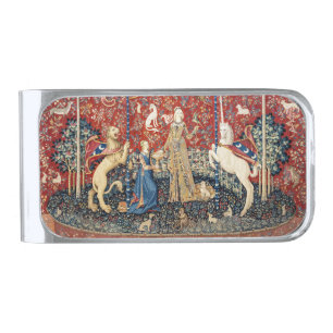 The Lady and the Unicorn, Taste Silver Finish Money Clip