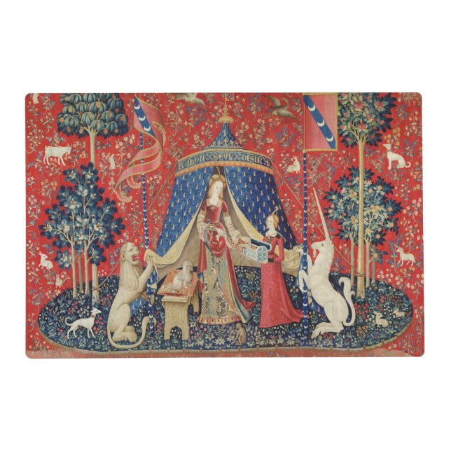 The Lady and the Unicorn: 'To my only desire' 2 Placemat (Front)