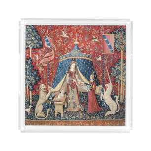 The Lady and the Unicorn, To my only desire Acrylic Tray