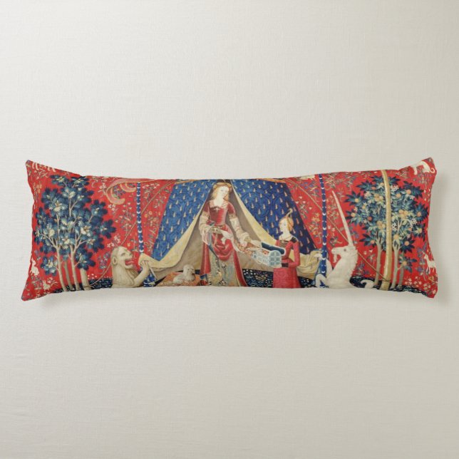 The Lady and the Unicorn: 'To my only desire' Body Pillow (Front)