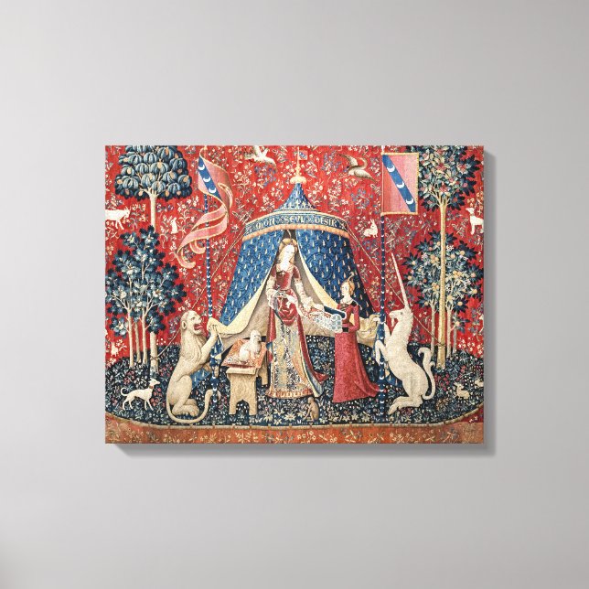 The Lady and the Unicorn, To my only desire Canvas Print (Front)