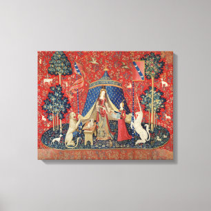 The Lady and the Unicorn: 'To my only desire' Canvas Print