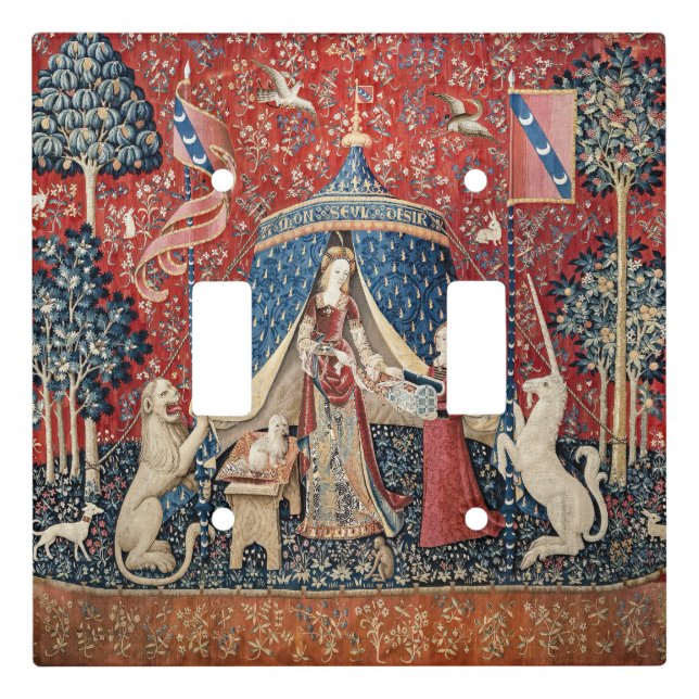 The Lady and the Unicorn, To my only desire Light Switch Cover (Front)