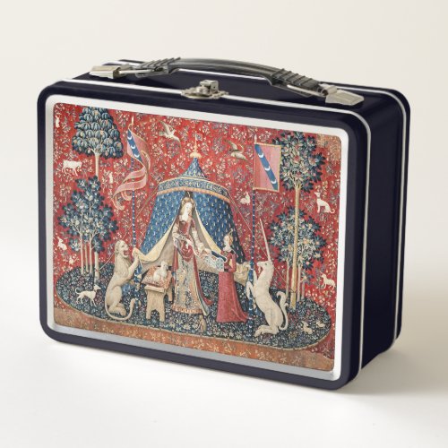 The Lady and the Unicorn To my only desire Metal Lunch Box