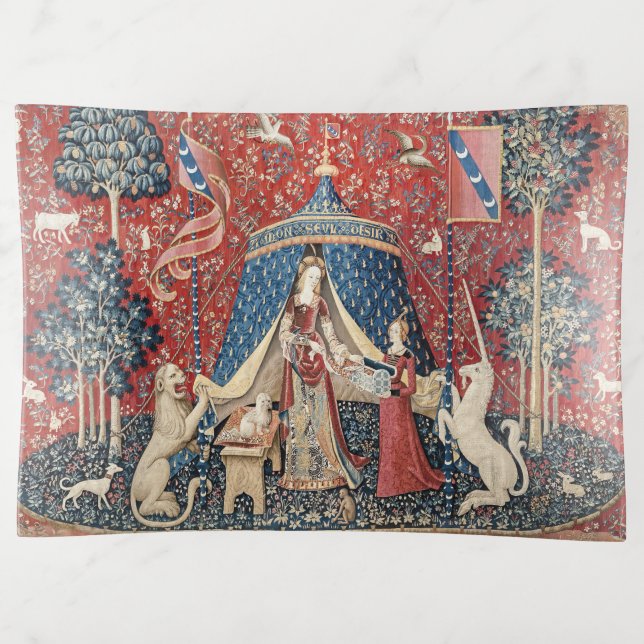 The Lady and the Unicorn, To my only desire Trinket Tray (Front)