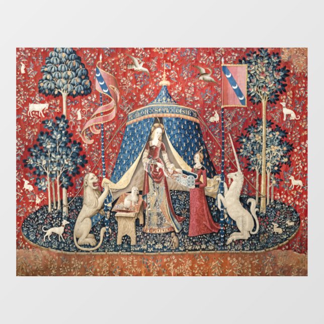The Lady and the Unicorn, To my only desire Window Cling (Sheet)