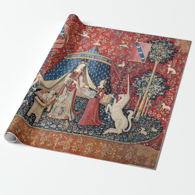 The Lady and the Unicorn, To my only desire Wrapping Paper (Unrolled)
