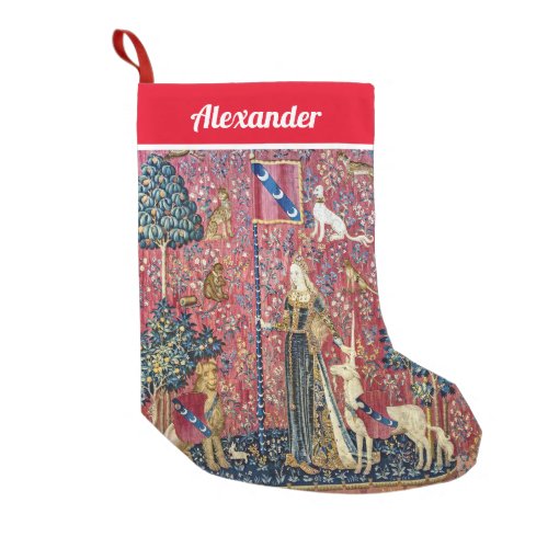 The Lady and the Unicorn Touch Small Christmas Stocking