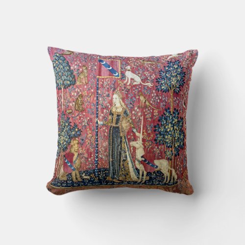The Lady and the Unicorn Touch Throw Pillow