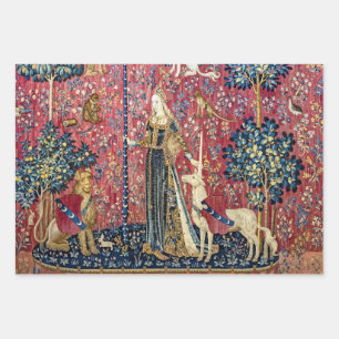 The Lady and the Unicorn, Touch Wrapping Paper Sheets
