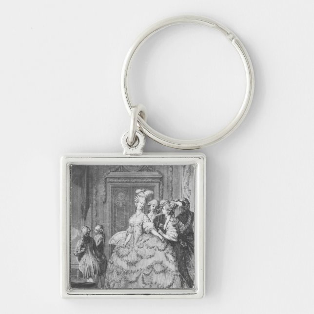 The lady at the Palais de la Reine Keychain (Front)