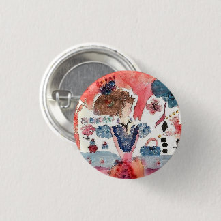 The Lady Collection Brooch/PIn In Watercolor Button