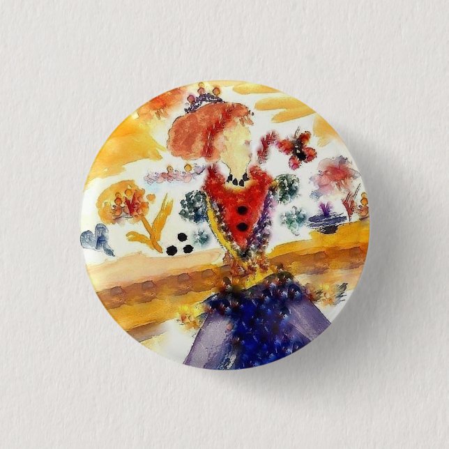 THE LADY COLLECTION (WATERCOLORS) BUTTON (Front)