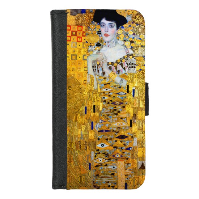 The Lady in Gold, Gustav Klimt iPhone Wallet Case (Front)