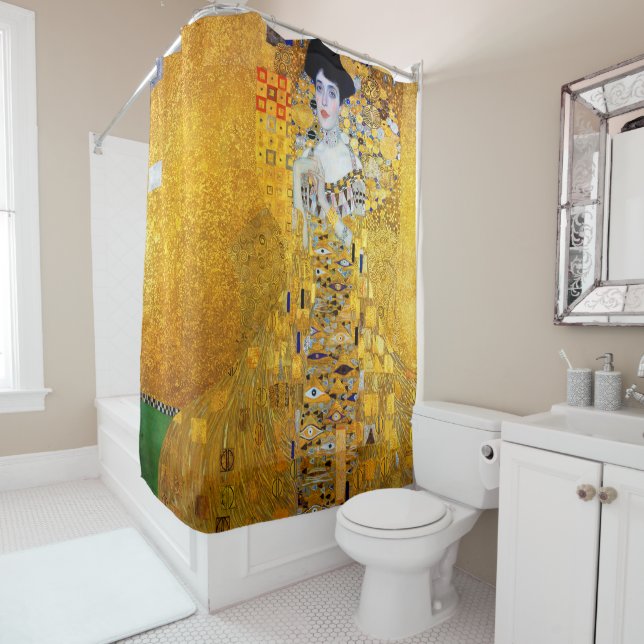 The Lady in Gold, Gustav Klimt Shower Curtain (In Situ)