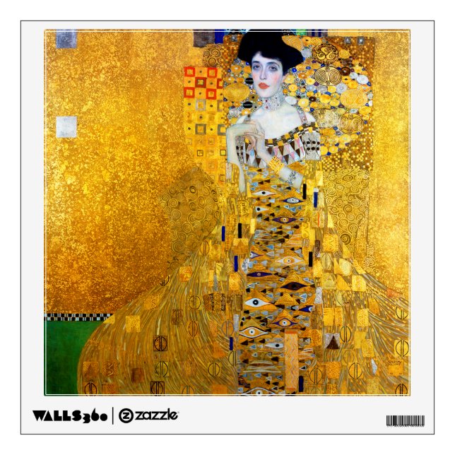 The Lady in Gold, Gustav Klimt Wall Decal (Front)