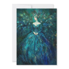 The Lady in the Blue Peacock Dress