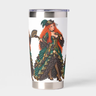The Lady Is a Black Widow – Victorian Outlaw Woman Insulated Tumbler