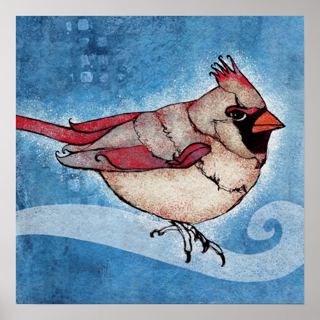 The Lady Is A Cardinal Poster Wall Art (Front)