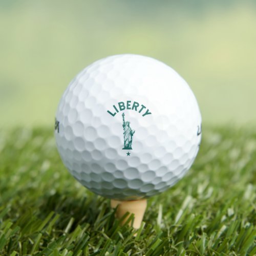 The Lady Liberty Golf Balls