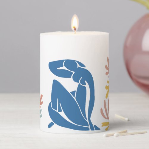 The lady Matisse Art Pillar Candle