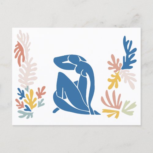 The lady Matisse Art Postcard