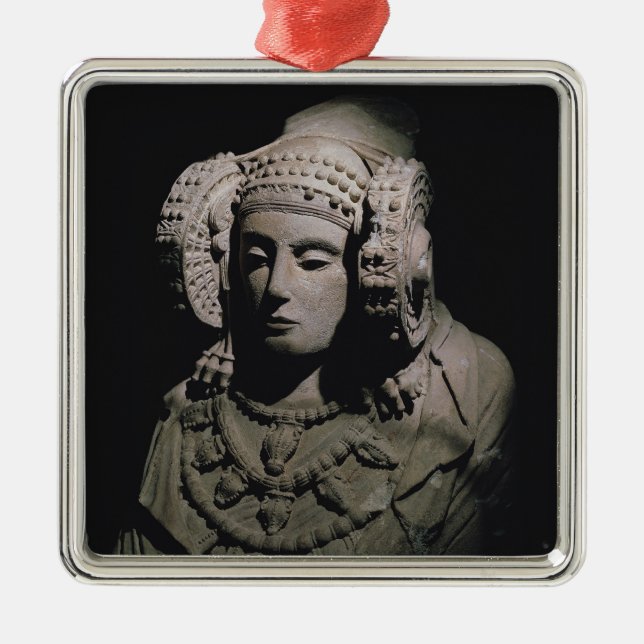 The Lady of Elche Metal Ornament (Front)
