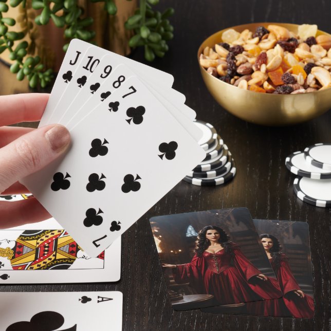 The Lady of Magick Poker Cards (In Situ)