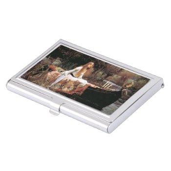 The Lady Of Shallot - Business Card Holder by LilithDeAnu at Zazzle