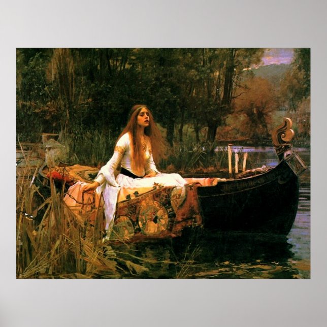 The Lady of Shalott (1888) ~ Fine Art Canvas Poster (Front)