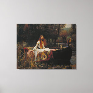 The Lady of Shalott – 1888 John William Waterhou Canvas Print