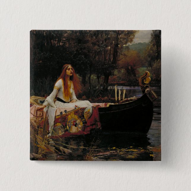 The Lady of Shalott: A Celtic Lake Ghost Story Button (Front)