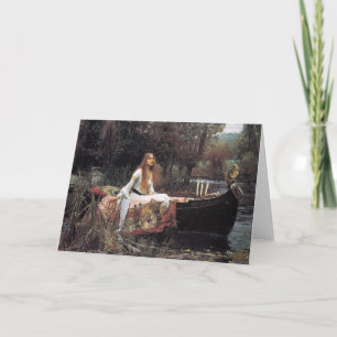 The Lady of Shalott by John W. Waterhouse Card
