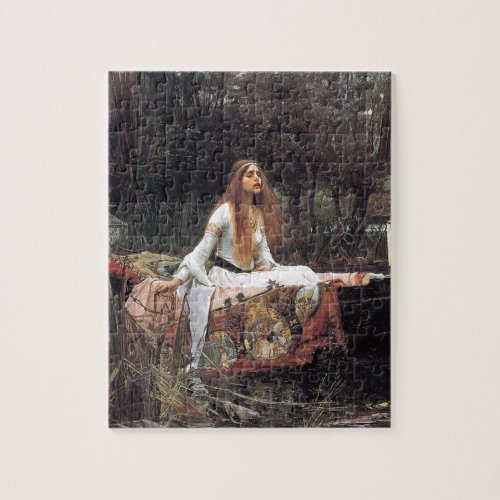 The Lady of Shalott by John W Waterhouse Jigsaw Puzzle