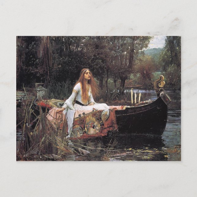 The Lady of Shalott by John W. Waterhouse Postcard (Front)