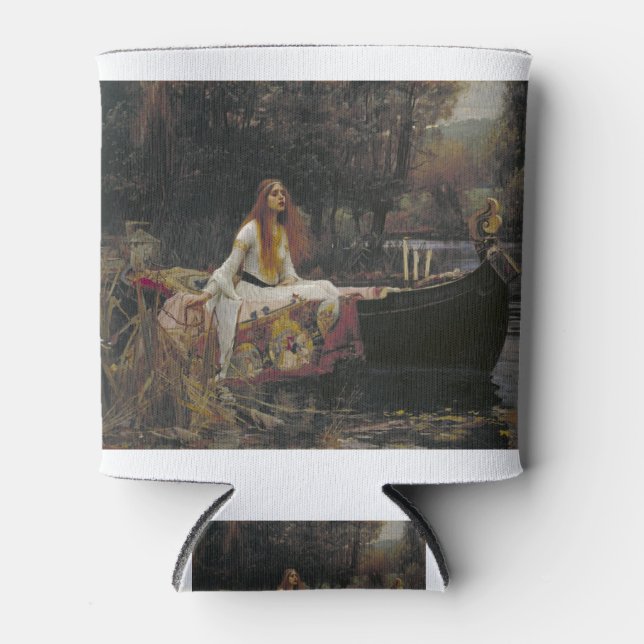The Lady of Shalott by John William Waterhouse Can Cooler (Front)