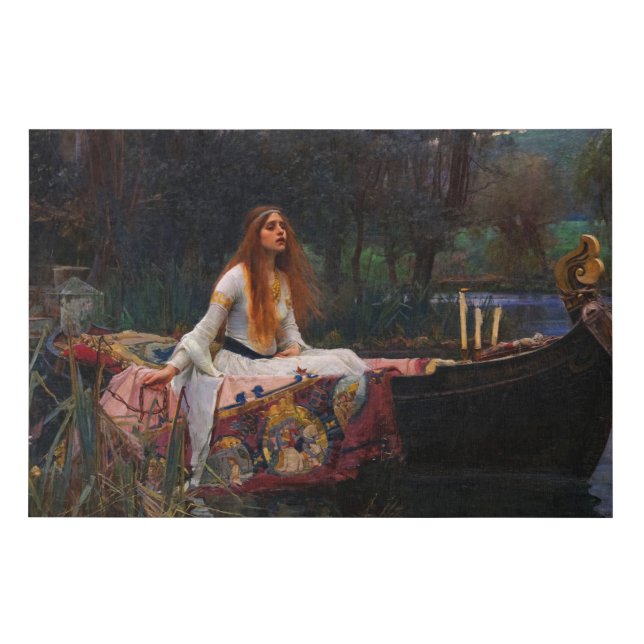 The Lady of Shalott by John William Waterhouse Faux Canvas Print (Front)