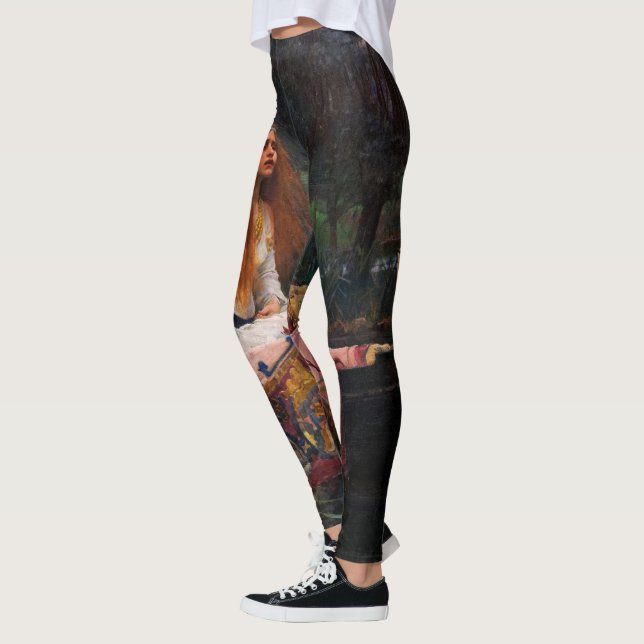 The Lady of Shalott by John William Waterhouse Leggings (Left)