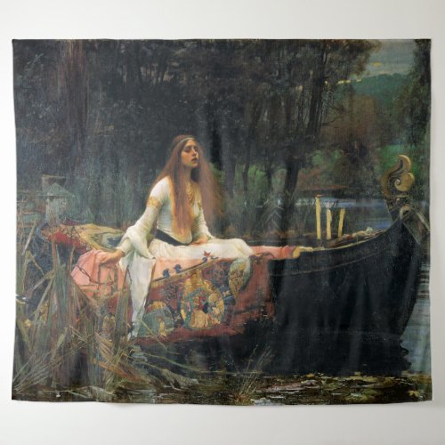 The Lady of Shalott by John William Waterhouse Tapestry