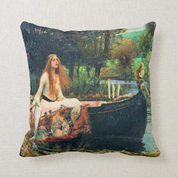 The Lady Of Shalott By John William Waterhouse Throw Pillow by LeAnnS123 at Zazzle