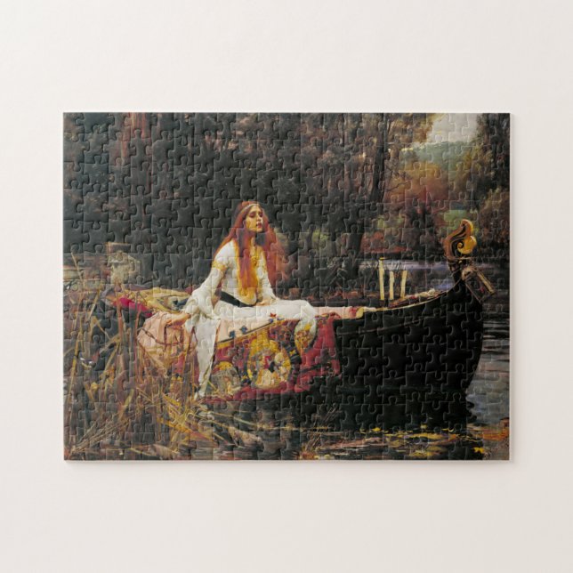 The Lady of Shalott, c. 1888 by John Waterhouse Jigsaw Puzzle (Horizontal)